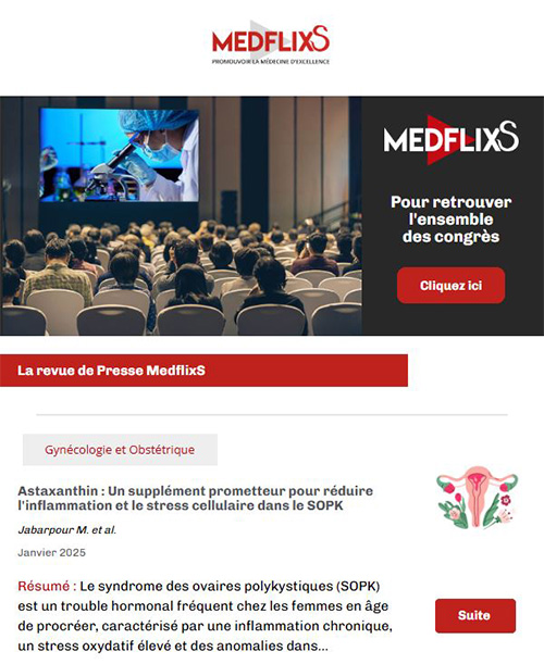 Exemple de newsletter avec Medflixs